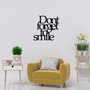 Wallity Dont Forget To Smıle Metal Decor Negro